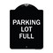 Signmission Designer Series Parking Lot Full, Black & White Heavy-Gauge Aluminum Sign, 24" x 18", BW-1824-23431 A-DES-BW-1824-23431 - alternate 1